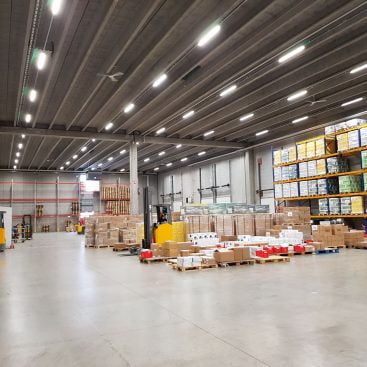 Office Depot centrallager lumine led projekt