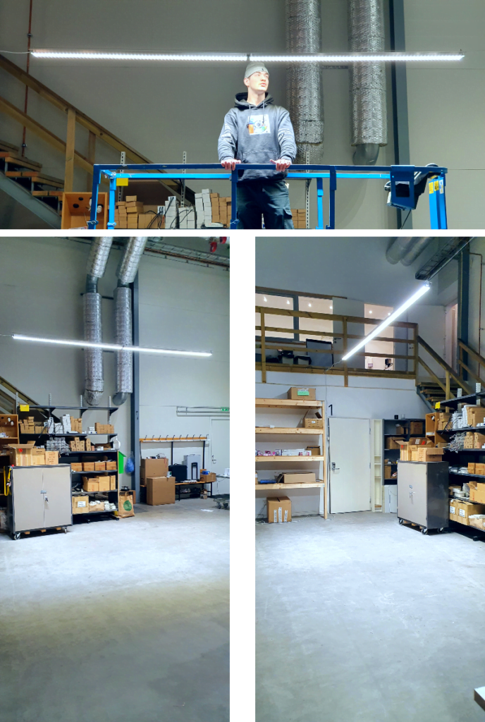 Snabbkoppling av två stycken MX15 med Weiland kontakter.
Lumine led